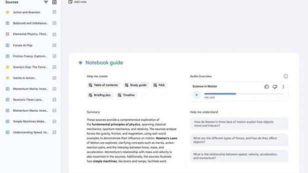 Google lança ferramenta que transforma documentos em “podcasts” no NotebookLM