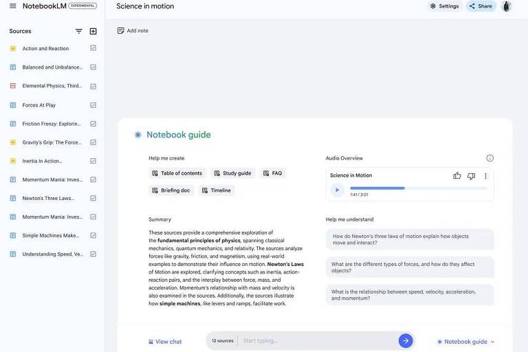 Google lança ferramenta que transforma documentos em “podcasts” no NotebookLM